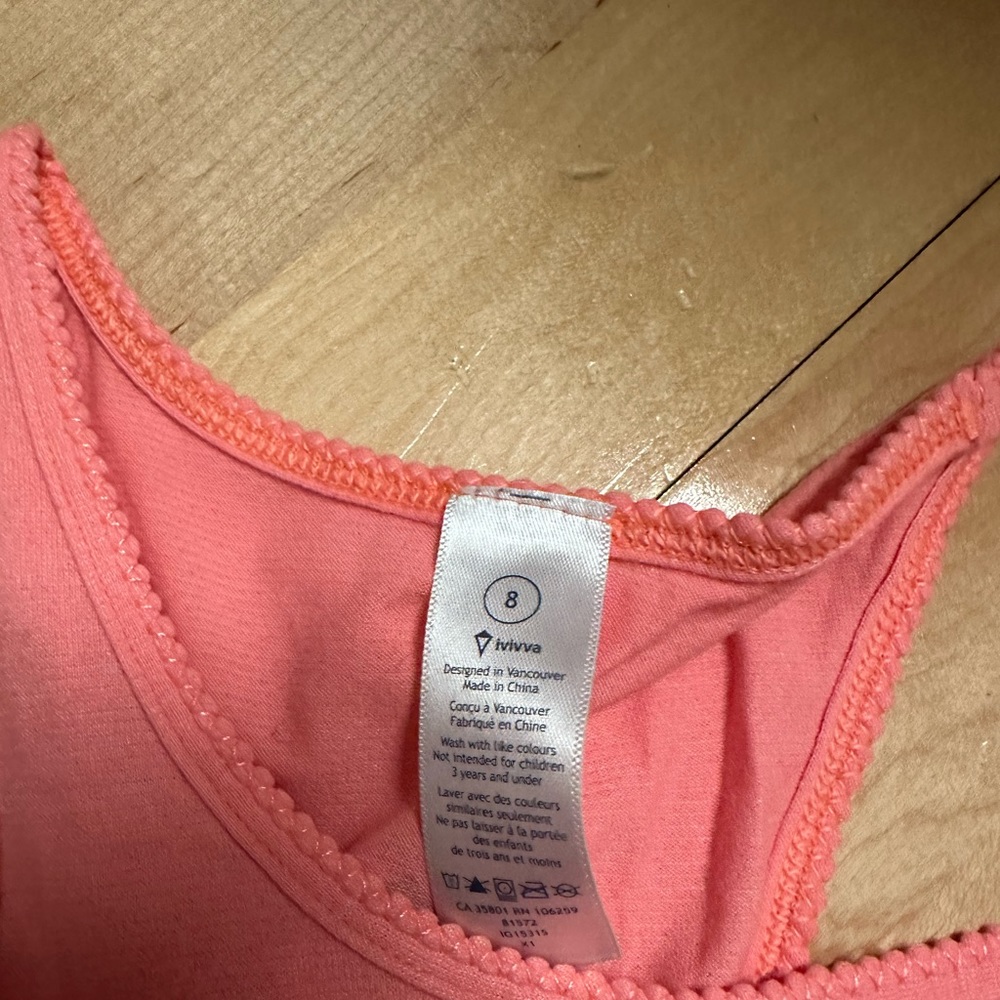 Kids Lululemon/ Ivviva Size 8 Tank Top
